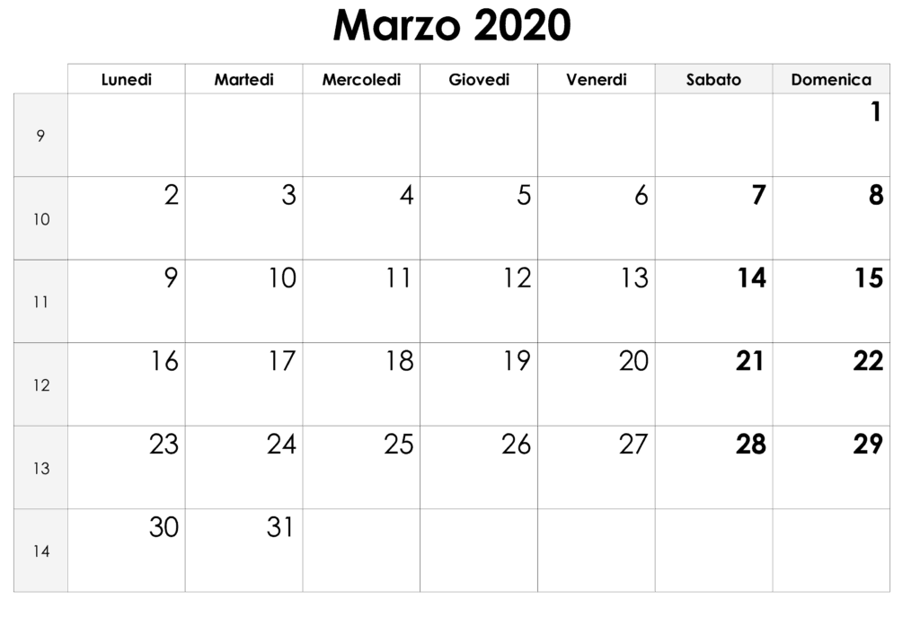 Calendario Marzo 2020 con Dias Feriados – Argentina | Nosovia.com