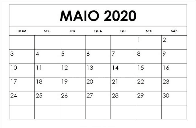 maio, 2020