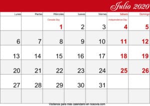 Calendario-julio-2020-Con-Festivos-imprimible